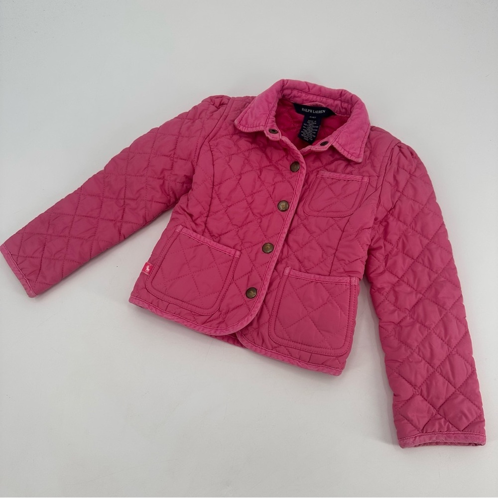Ralph Lauren Kids Pink Jacket Quilted Lightweight Girls 4T 4